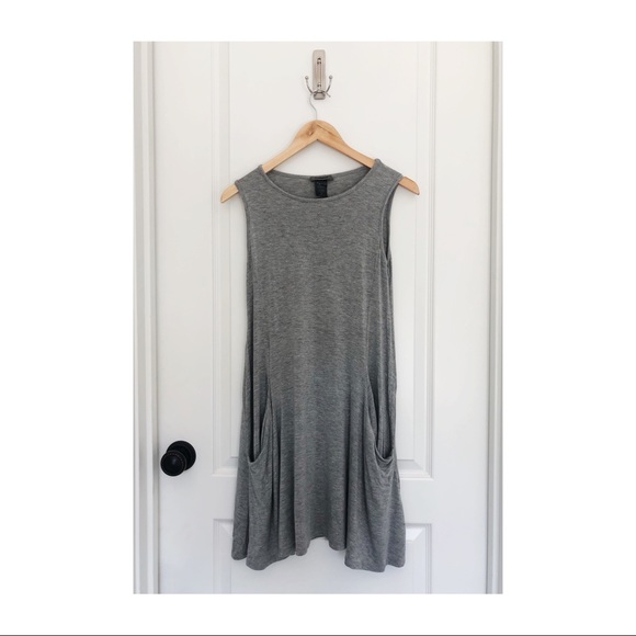 Super comfy grey 2 pocket dress - Picture 1 of 6